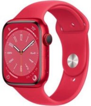 Apple Watch 8 Cellular 45mm Czerwony z opaską spor