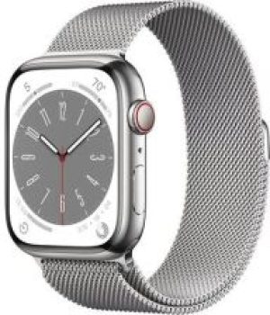 Apple Watch 8 Cellular 45mm Srebrny z bransoletą m