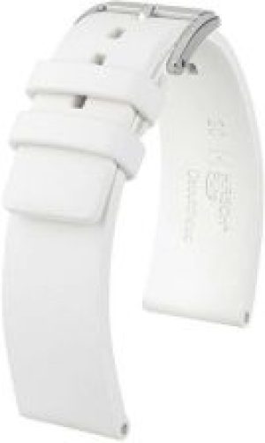 Biały pasek kauczukowy 22 mm HIRSCH Pure 40418800-2-22 M