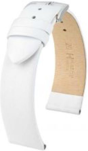 Biały pasek skórzany 22 mm HIRSCH Toronto 03702100-2-22 (M)