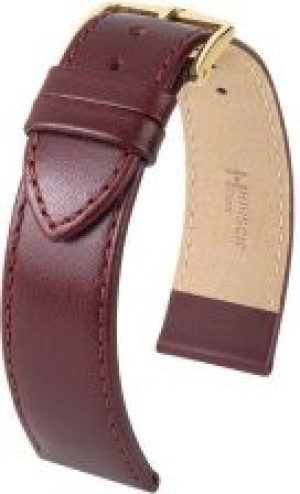 Bordowy pasek skórzany 18 mm HIRSCH Osiris 0347516