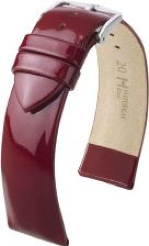 Bordowy pasek skórzany 20 mm HIRSCH Diva 01536160-