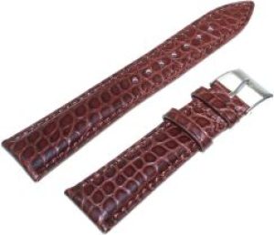 Brązowy skórzany pasek do zegarka Tekla 22 mm KA20.22 aligator