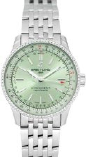 Breitling Navitimer Automatic Green Dial Stainless