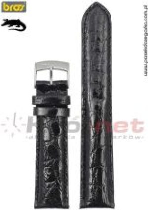 Bros Pasek Do Zegarka 8130/10/18 Krokodyl Czarny