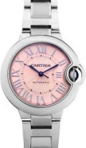 Cartier Ballon Bleu de Automatic Pink Dial Stainle