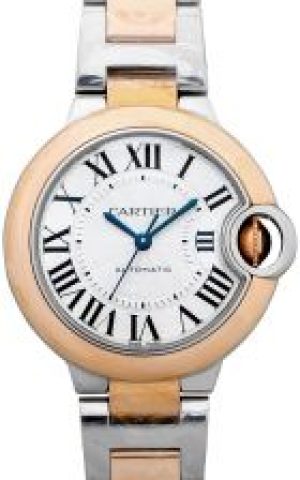 Cartier Ballon Bleu de Automatic Silver Dial Stain