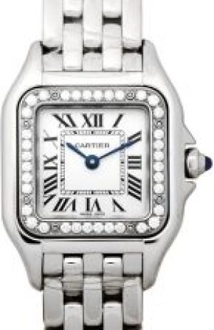 Cartier Panthere de 22 mm Quartz Silver Dial Diamond W4PN0007