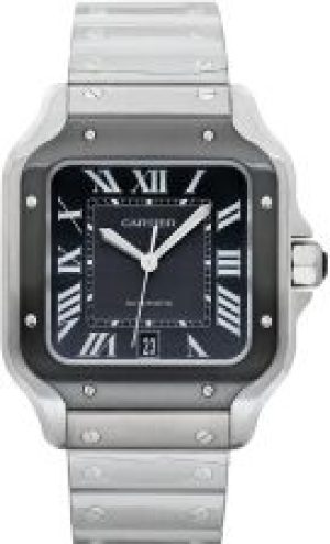 Cartier Santos de Large Automatic Grey Dial WSSA0037