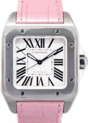 Cartier Santos de White Dial Watch W20126X8
