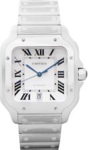 Cartier Santos Silvered Opaline Dial WSSA0018