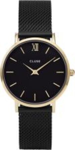 Cluse Minuit Mesh Gold Black Black CL30026