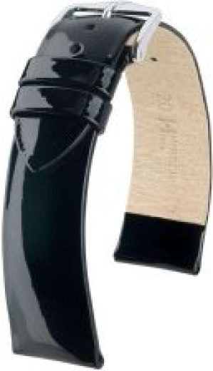 Czarny pasek sk&oacute;rzany 20 mm HIRSCH Diva 01536151-2-20 M
