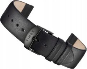 Czarny skórzany pasek 20mm Timex T2N794, T2N793
