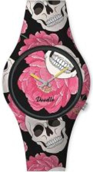 Doodle Santa Muerte Mood Flowers and Skulls DO3501