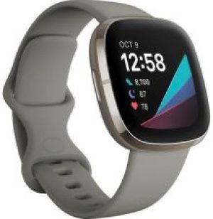 Fitbit Sage Srebrny