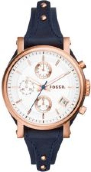 Fossil Original Boyfriend Chronograph Navy Leather