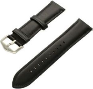 Fossil Pasek do zegarka FS5452 Czarny skórzany 22 mm