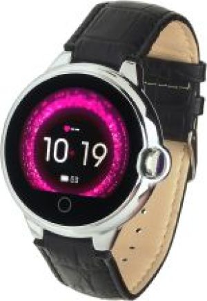 Garett Women Karen czarno-srebrny skórzany