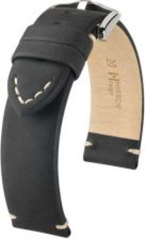 Hirsch Czarny pasek skórzany 20 mm Ranger 05402050