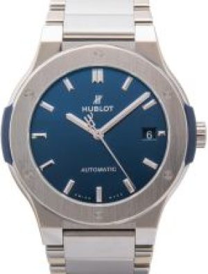 Hublot Classic Fusion Blue Titanium Bracelet Autom