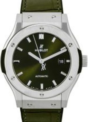 Hublot Classic Fusion Green Titanium Automatic Dia