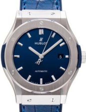 Hublot Classic Fusion Titanium Blue Automatic Dial