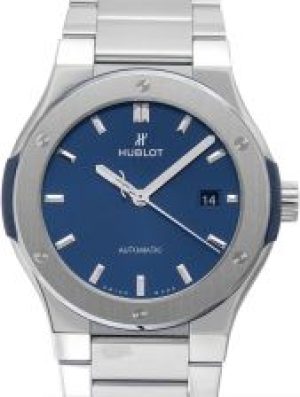 Hublot Classic Fusion Titanium Blue Bracelet Autom