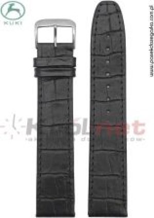 Kuki Pasek 0210/18Xl Czarny Faktura Krokodyla Long