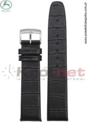 Kuki Pasek Czarny Imitacja Krokodyla K0219N18