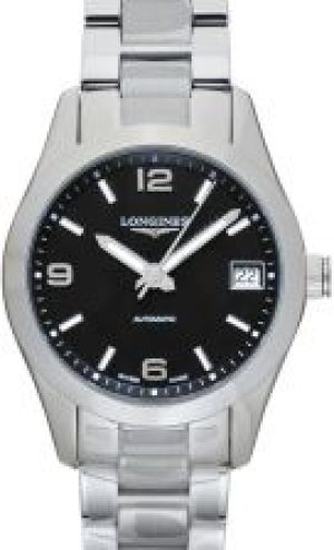 Longines Conquest Automatic Black Dial Stainless S