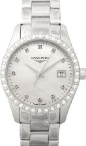 Longines Conquest Classic Quartz White Mother of P