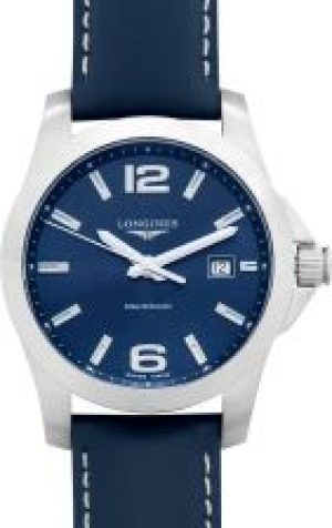 Longines Conquest Quartz Blue Dial Stainless Steel