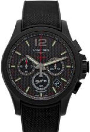 Longines Conquest Quartz Carbon Fiber Dial Stainle