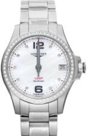 Longines Conquest Quartz Mother of pearl Dial Stai