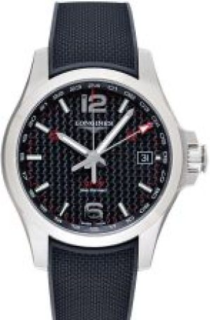 Longines Conquest V.H.P. GMT Quartz Black Dial L37