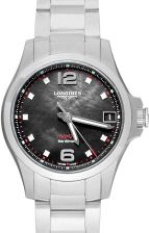 Longines CONQUEST VHP Quartz Black Mother of Pearl