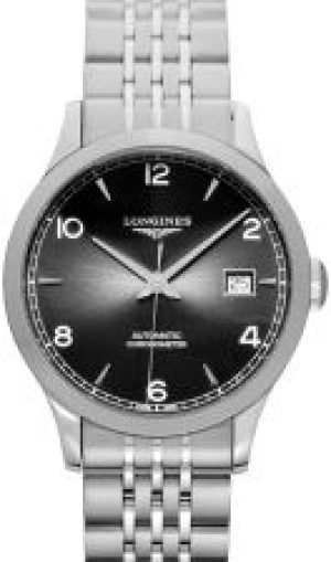 Longines Record Automatic Black Dial Stainless Ste