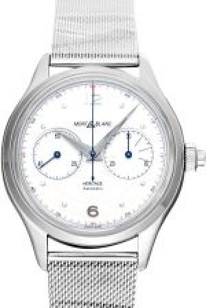 Montblanc Heritage Monopusher Chronograph Automatic White Dial MB119952