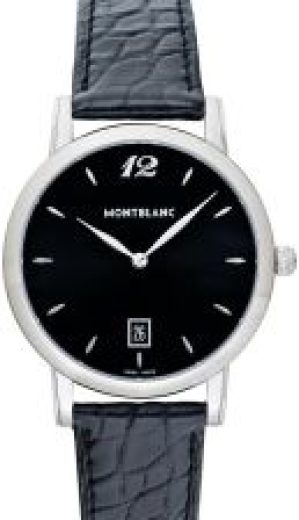 Montblanc Star Classique Quartz Black Dial Leather