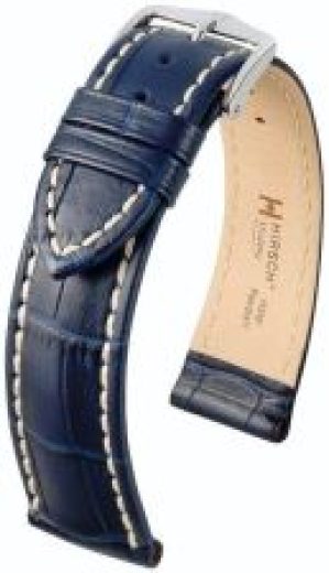 Niebieski pasek sk&oacute;rzany 22 mm HIRSCH Modena 10302880-2-22 L