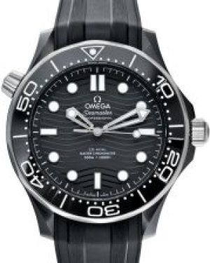 Omega Seamaster Diver 300 M Co-Axial Master Chronometer 43.5 mm Automatic Black Dial Ceramic 21092442001001