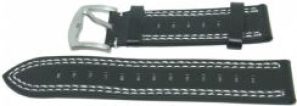 PASEK PACIFIC W18 22mm CZARNY, BIAŁE OBSZYCIA