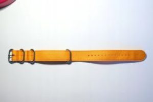 pasek parciany Tekla 22 mm pomarańczowy +teleskopy
