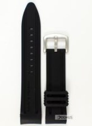 Pasek silikonowy do zegarka Vostok Anchar VE-24-BLA 24mm