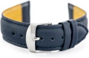 Pasek skórzany do zegarka W83L granatowy 22mm