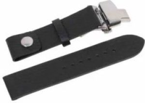Pasek skórzany Zeppelin czarny 18 mm