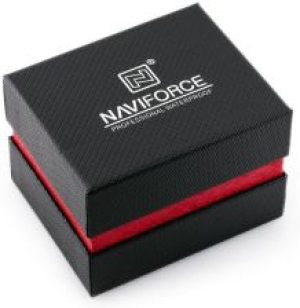 Prezentowe pudełko na zegarek – Naviforce – czarno-czerwone