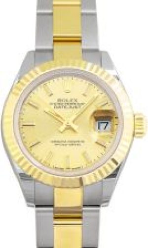 Rolex Lady Datejust 28 Automatic Champagne Dial 18kt Yellow Gold Oyster 2791730002