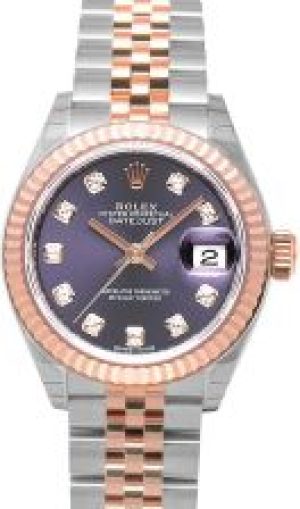 Rolex Lady-Datejust 28 Rolesor Rose Fluted / Jubil